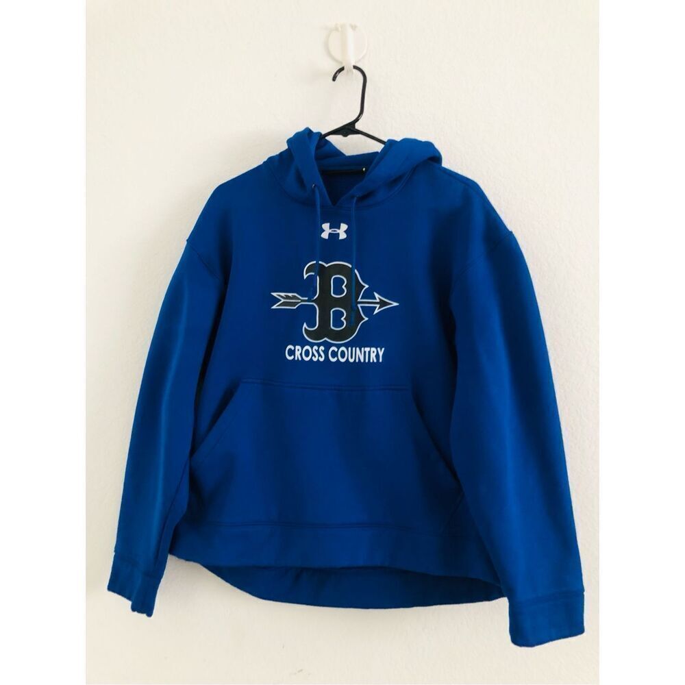 Underarmour lose fit youth size L blue hoodie Cross Country